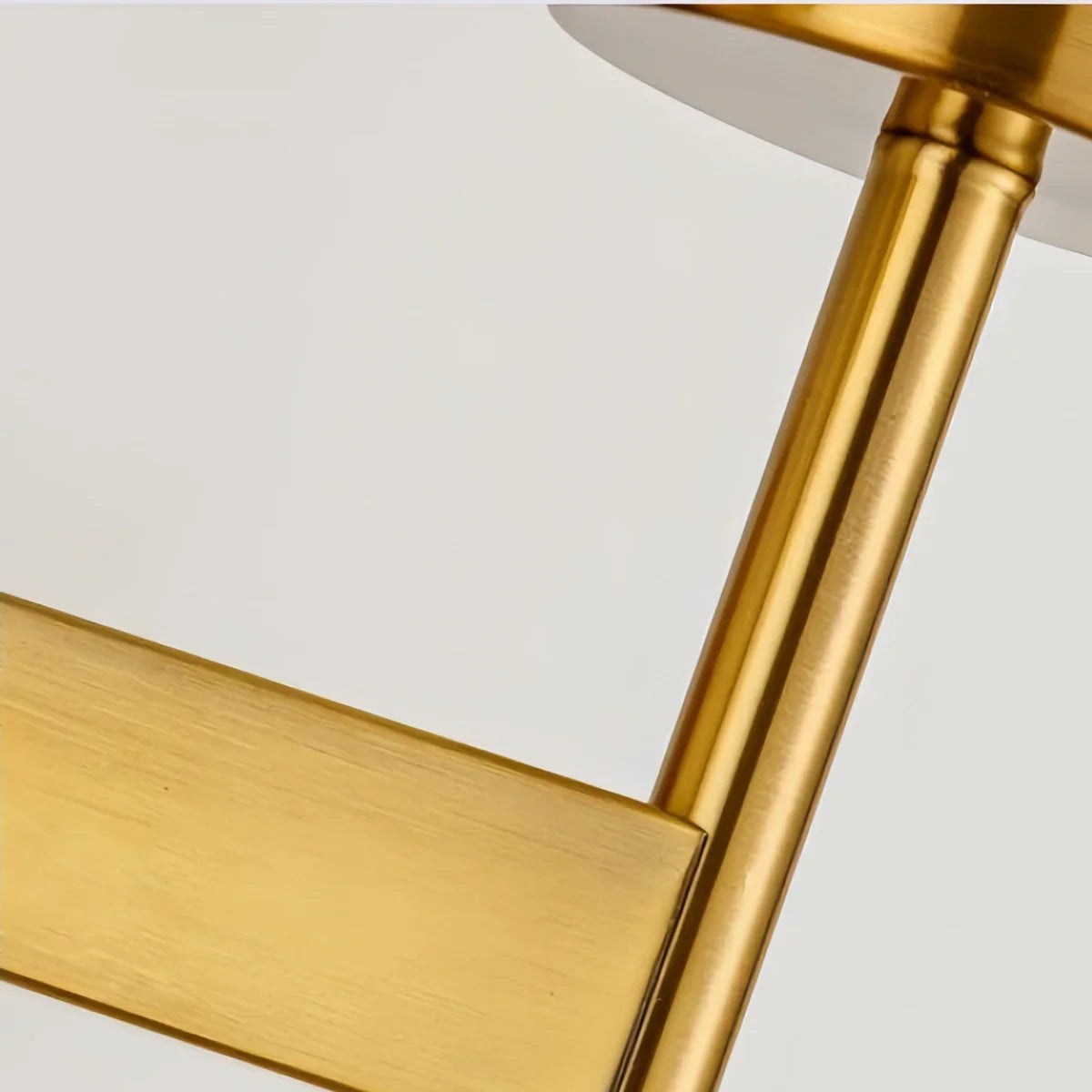 Modern LED Wall Lamp — Glass & Copper Black/Gold for Living Room - Flindria