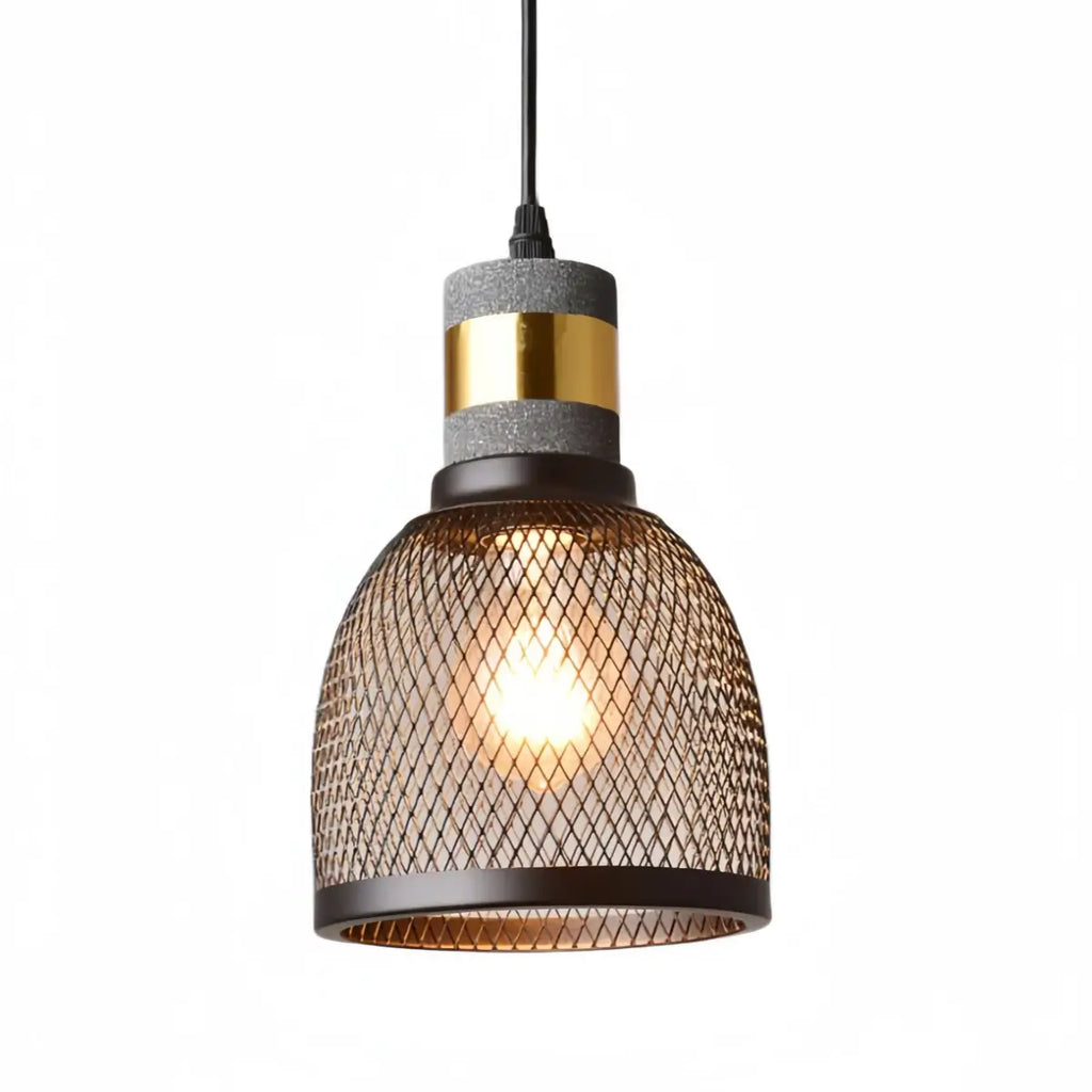 Lámpara colgante de cemento industrial Ferron – Seis tamaños y cable ajustable para isla de cocina/comedor/dormitorio - Flindria