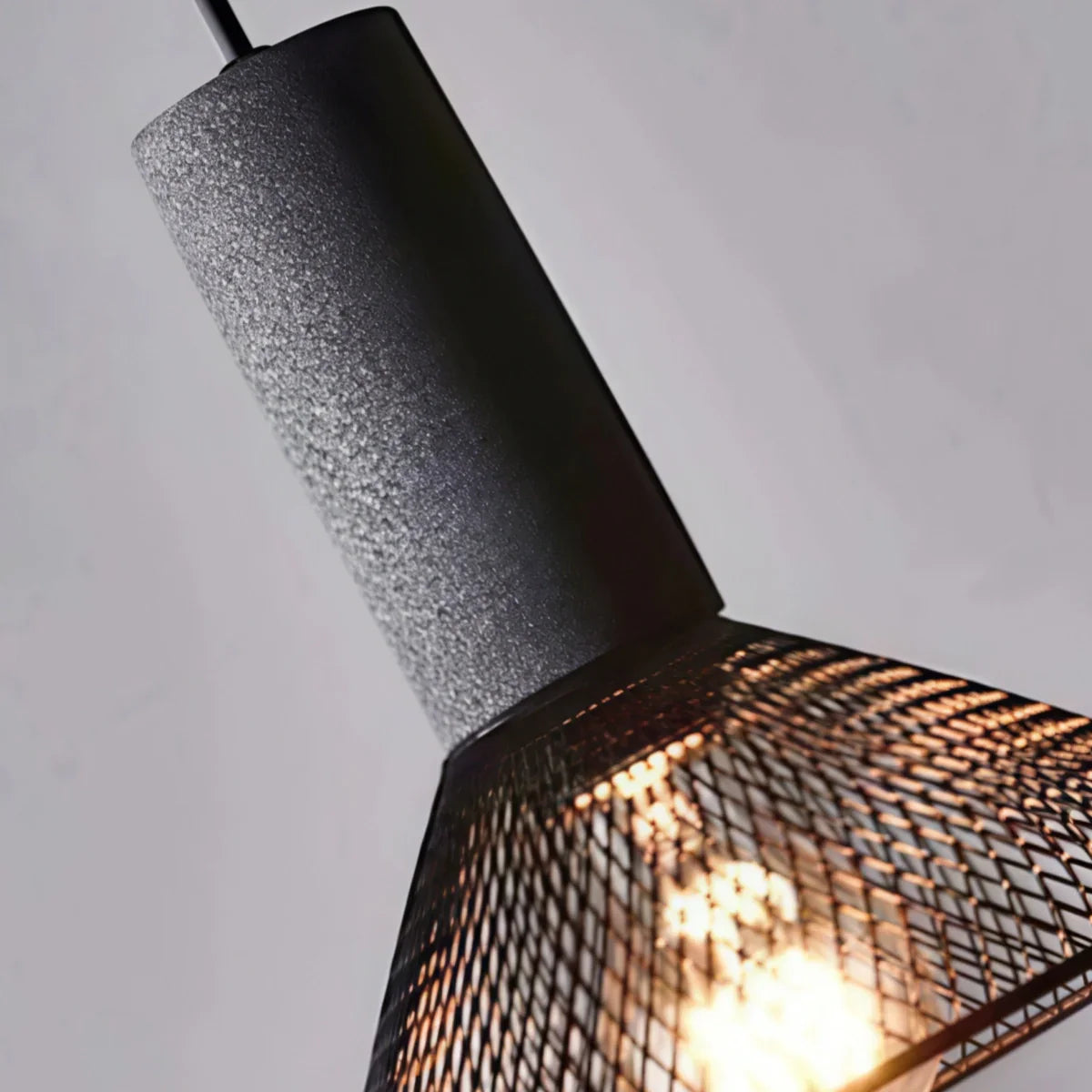 Lámpara colgante de cemento industrial Ferron – Seis tamaños y cable ajustable para isla de cocina/comedor/dormitorio - Flindria