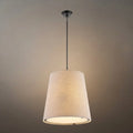 Wabi-sabi Fabric Pendant Light — Natural Linen for Dining Room - Flindria