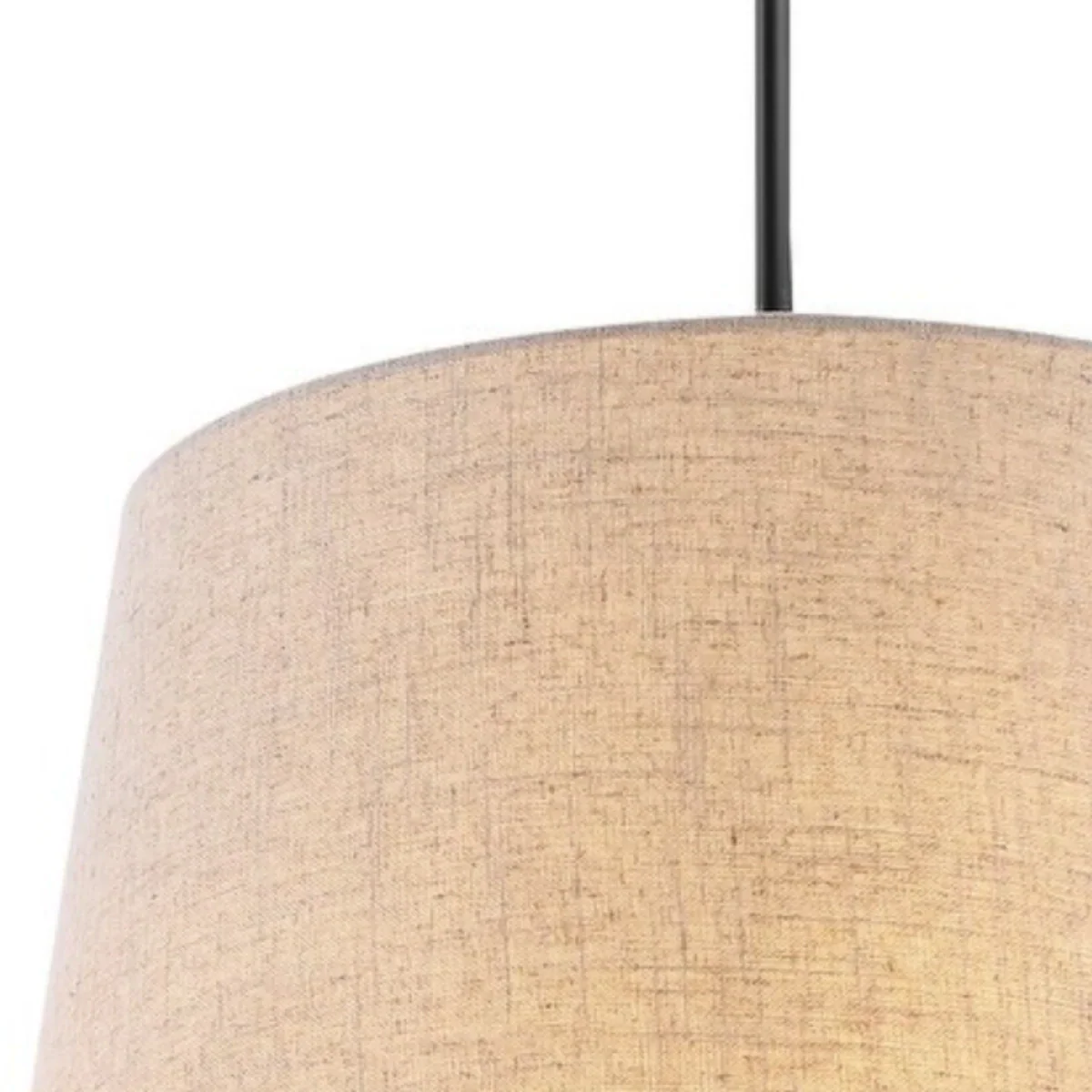 Wabi-sabi Fabric Pendant Light — Natural Linen for Dining Room - Flindria