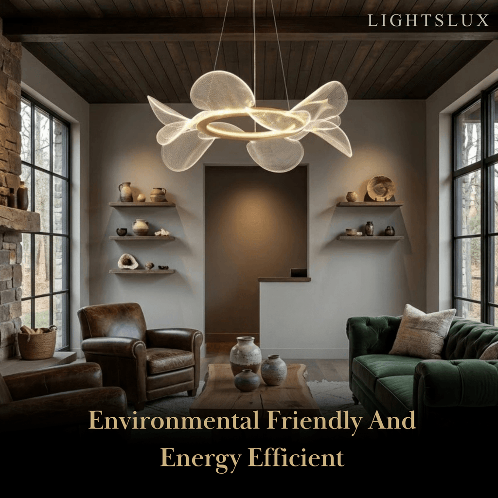 Modern Acrylic Chandelier — Gold Metal for Living Room - Flindria