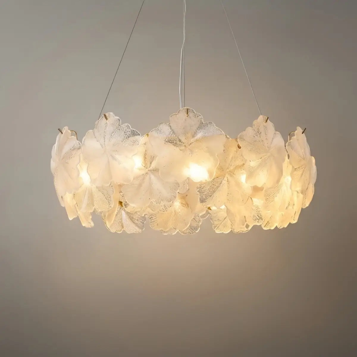 Candelabro moderno – Metal y vidrio dorado para sala de estar/dormitorio/comedor - Flindria