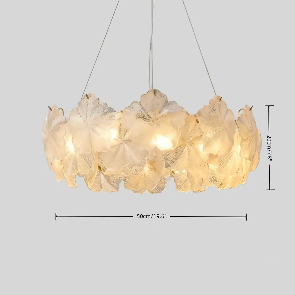 Candelabro moderno – Metal y vidrio dorado para sala de estar/dormitorio/comedor - Flindria