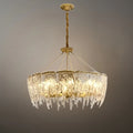Lujoso candelabro de cristal – Latón y vidrio para sala de estar/comedor - Flindria