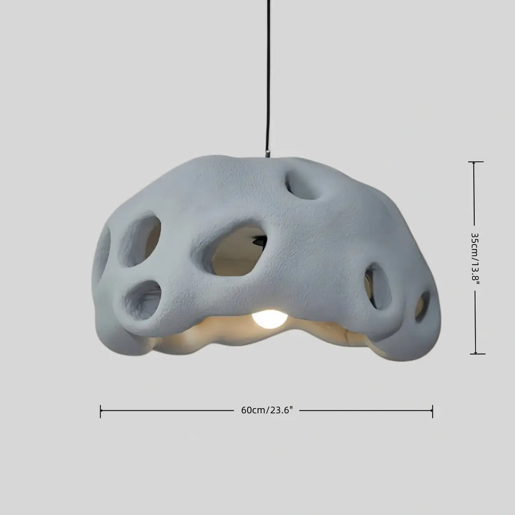Modern Pendant Light – Resin White/Beige/Grey/Black for Living Room - Flindria