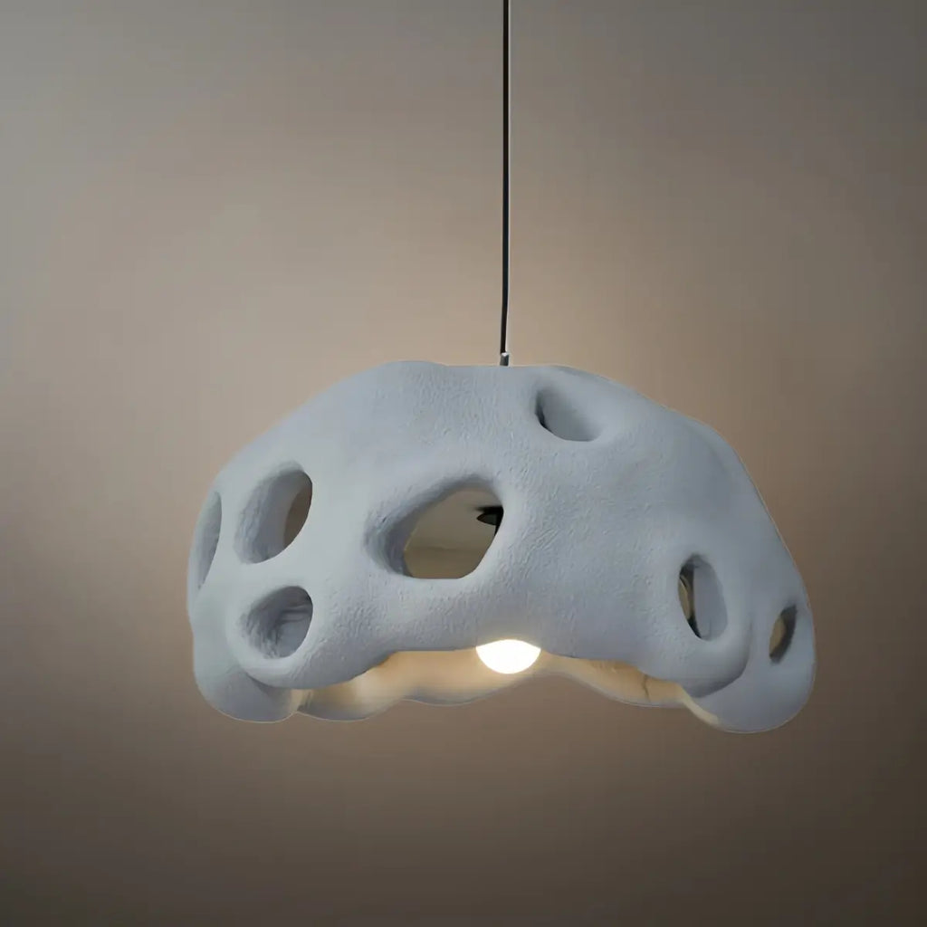 Modern Pendant Light – Resin White/Beige/Grey/Black for Living Room - Flindria