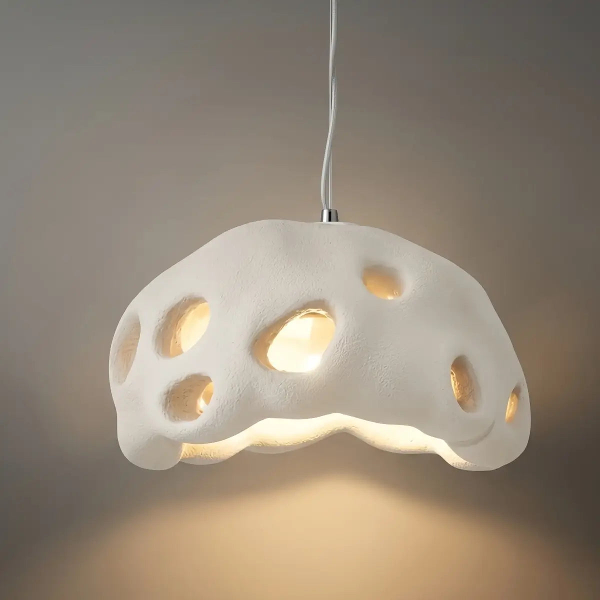 Modern Pendant Light – Resin White/Beige/Grey/Black for Living Room - Flindria