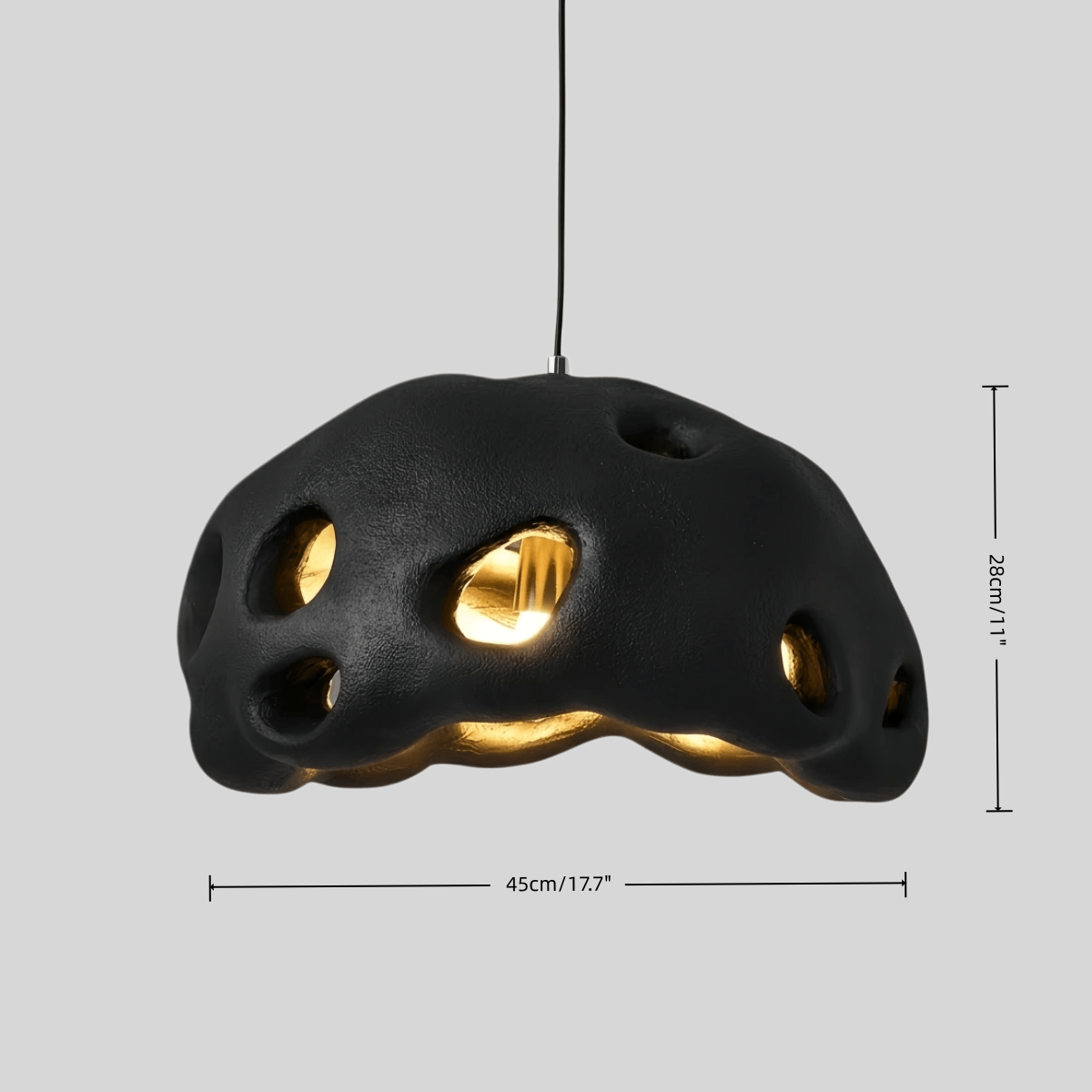 Modern Pendant Light – Resin White/Beige/Grey/Black for Living Room - Flindria