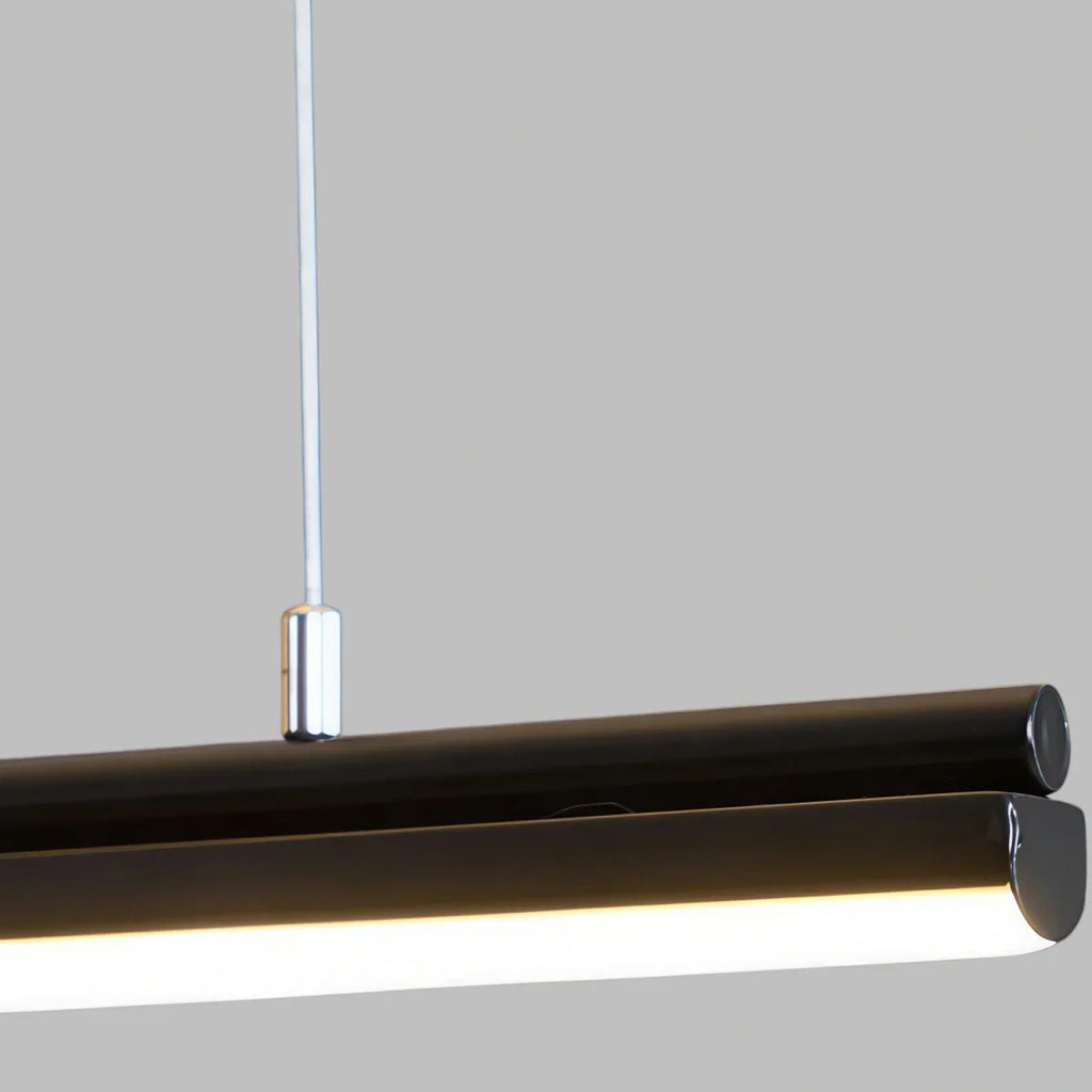 Contemporary Ceiling Light — Metal & Acrylic with Gold or Black for Dining Room - Flindria