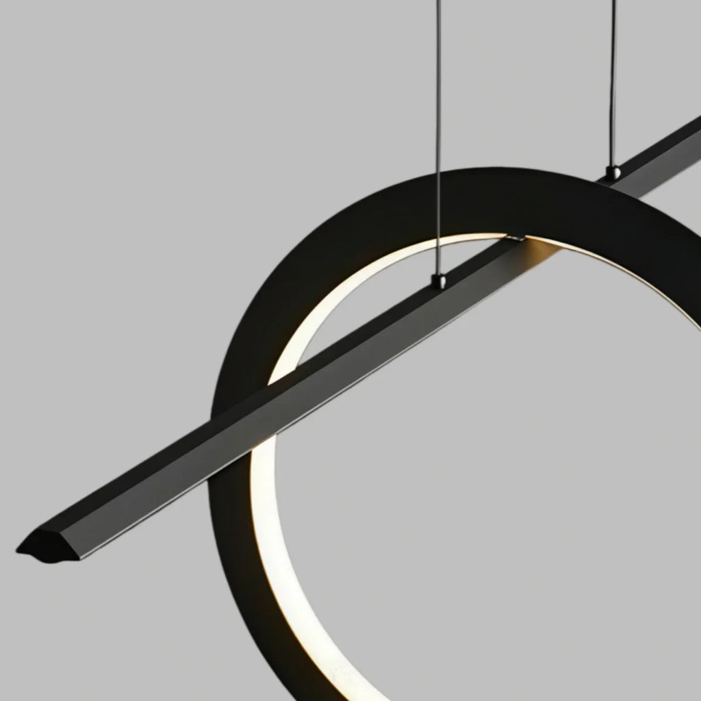 Minimalist Pendant Light — Metal & Silica Gel with Black & White for  Kitchen - Flindria