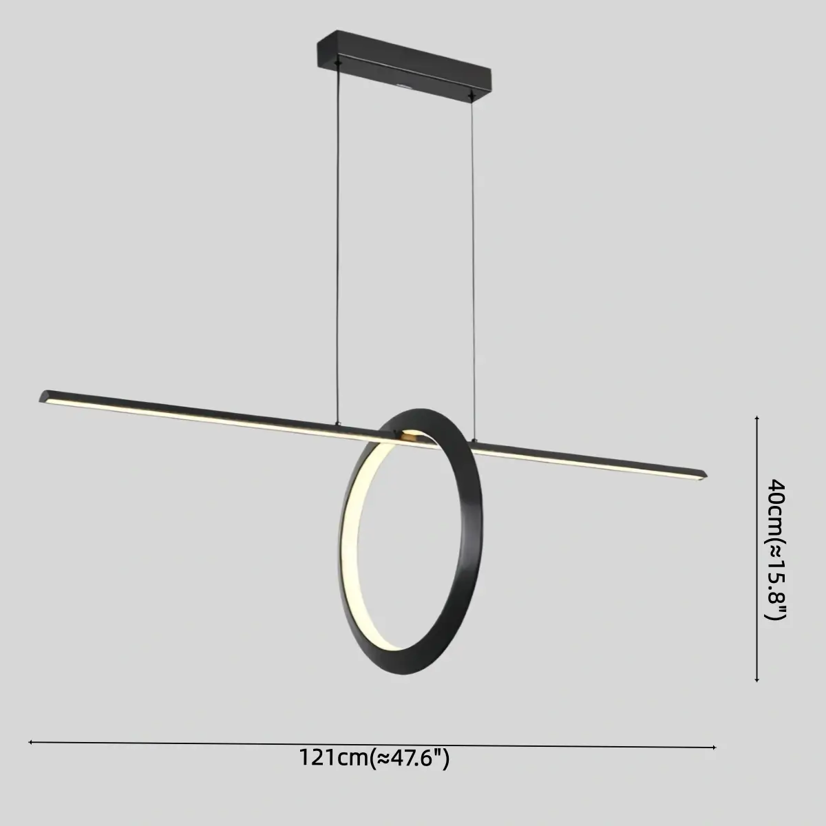 Minimalist Pendant Light — Metal & Silica Gel with Black & White for  Kitchen - Flindria