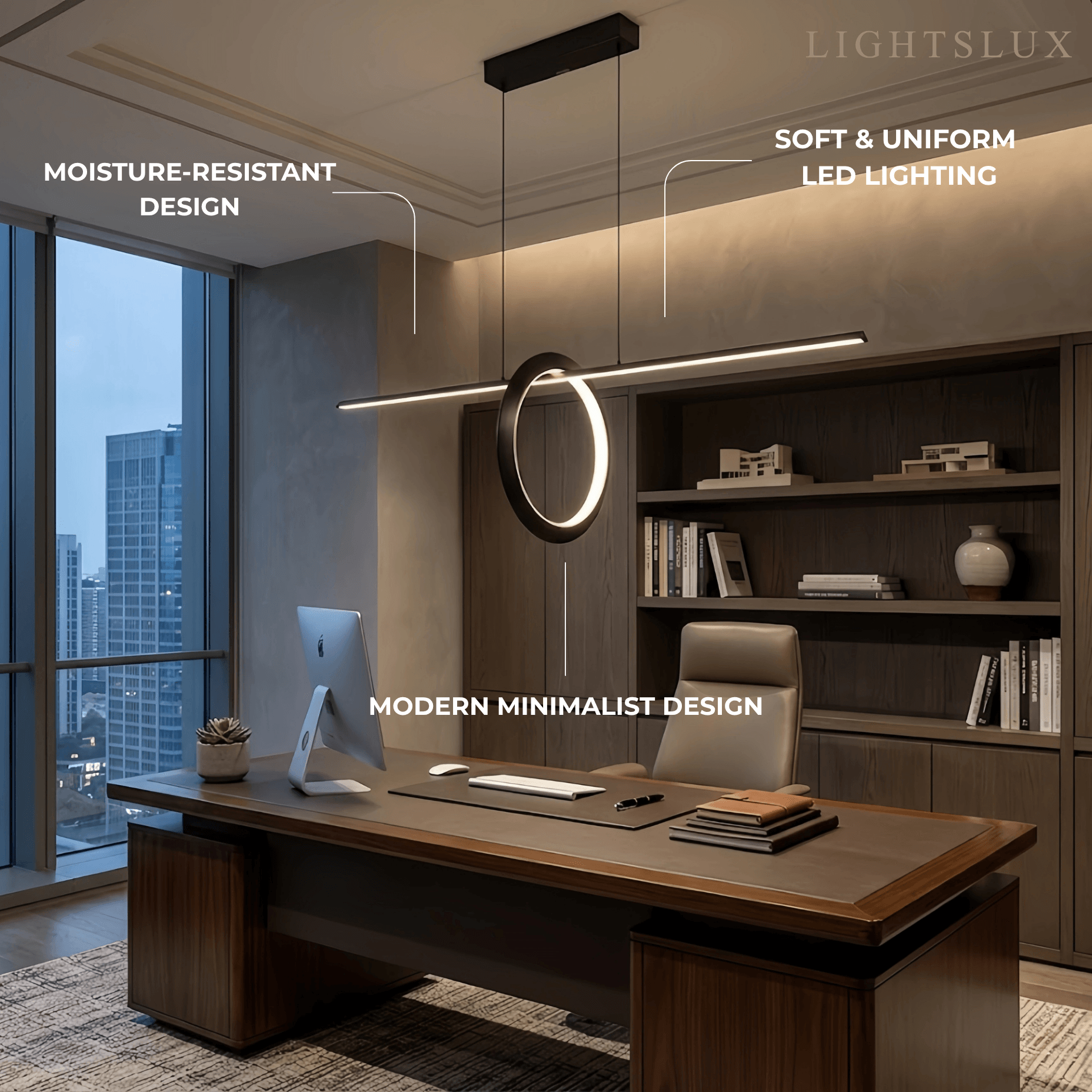 Minimalist Pendant Light — Metal & Silica Gel with Black & White for  Kitchen - Flindria