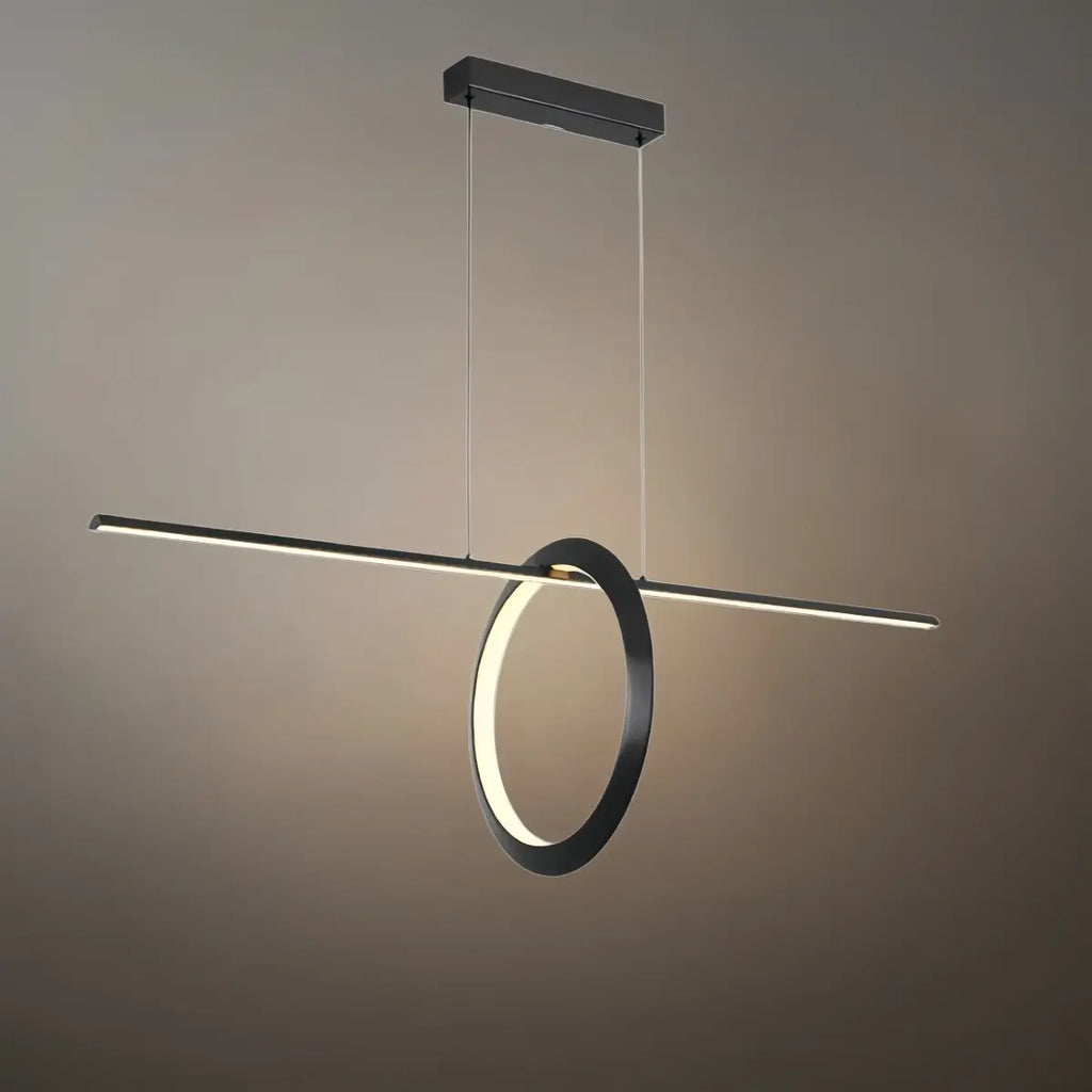 Minimalist Pendant Light — Metal & Silica Gel with Black & White for  Kitchen - Flindria