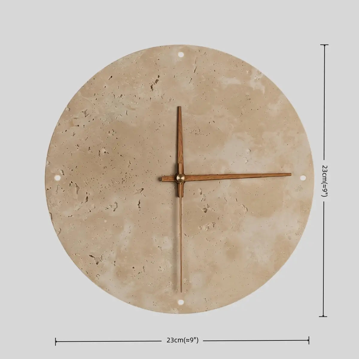 Minimalist Wall Lamp -- Travertine Natural Stone for Living Room - Flindria