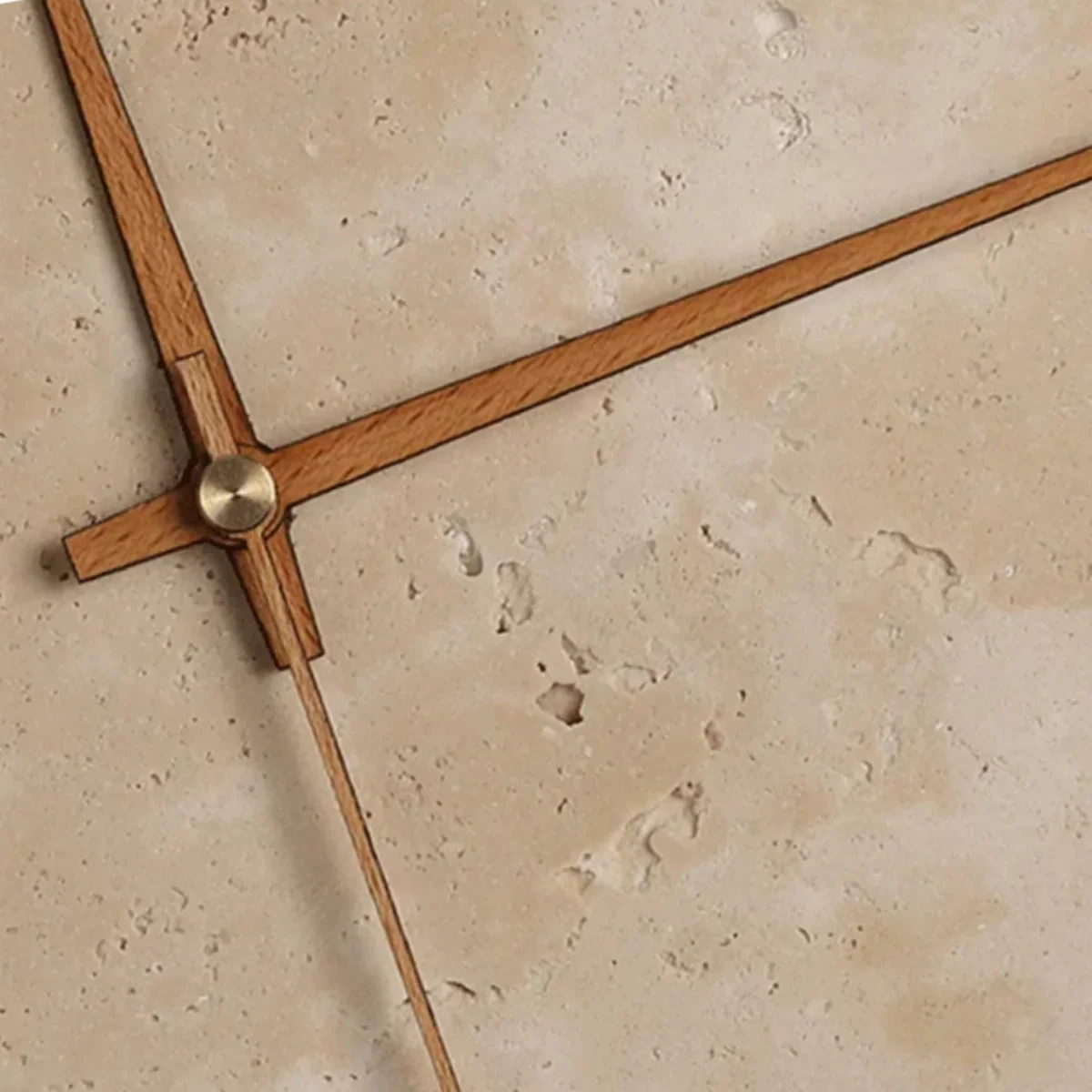 Minimalist Wall Lamp -- Travertine Natural Stone for Living Room - Flindria
