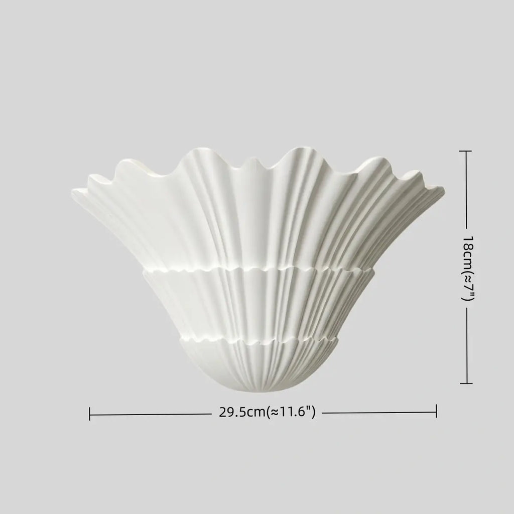 Modern Wall Lamp — Plaster White for Entryway / Living Room / Reading Nook - Flindria