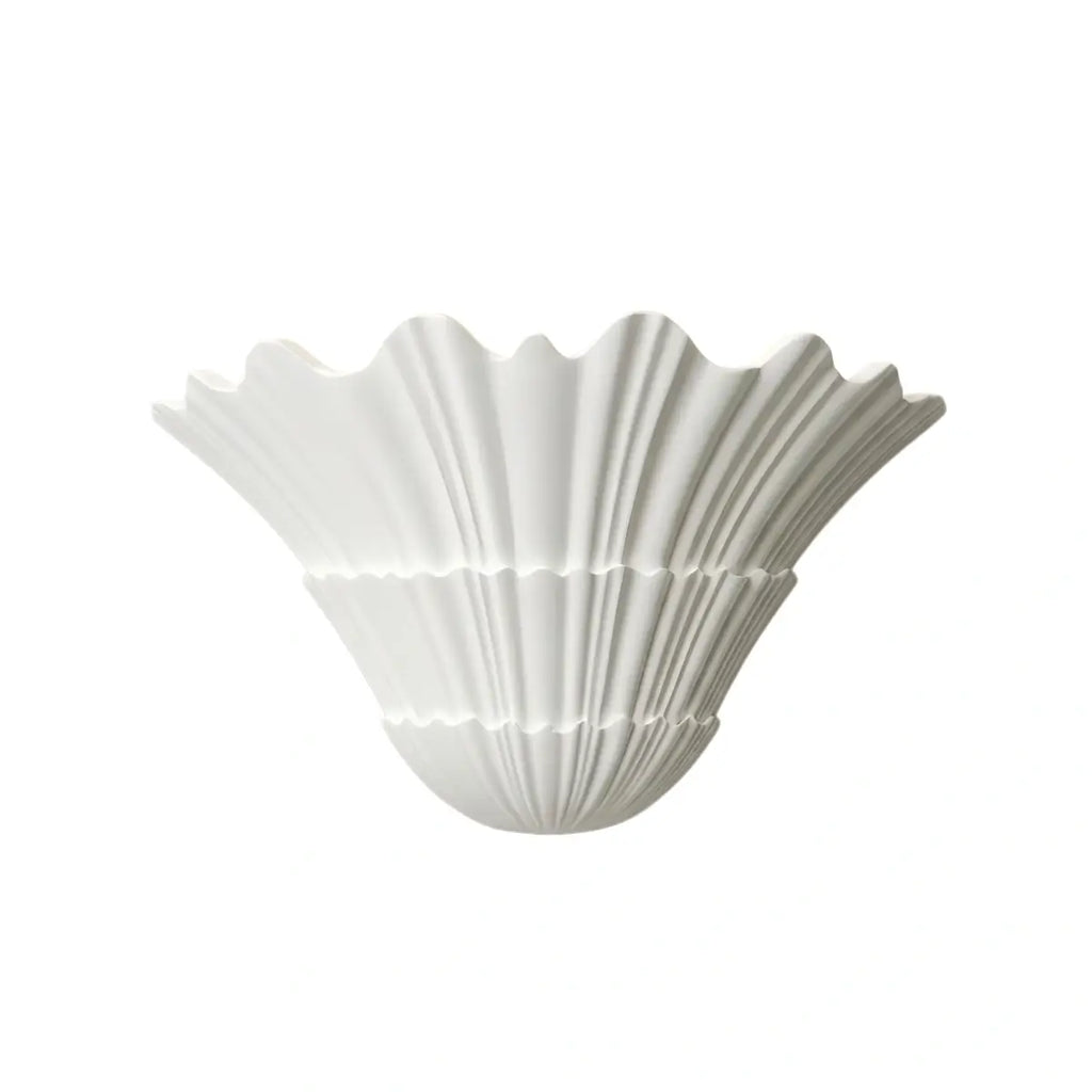 Modern Wall Lamp — Plaster White for Entryway / Living Room / Reading Nook - Flindria