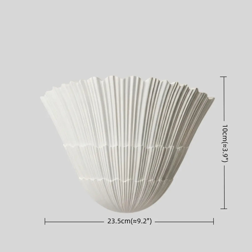 Modern Wall Lamp — Plaster White for Entryway / Living Room / Reading Nook - Flindria