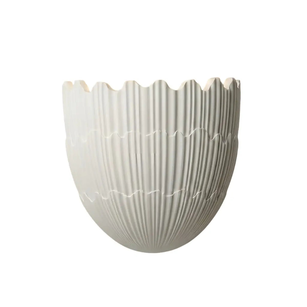 Modern Wall Lamp — Plaster White for Entryway / Living Room / Reading Nook - Flindria