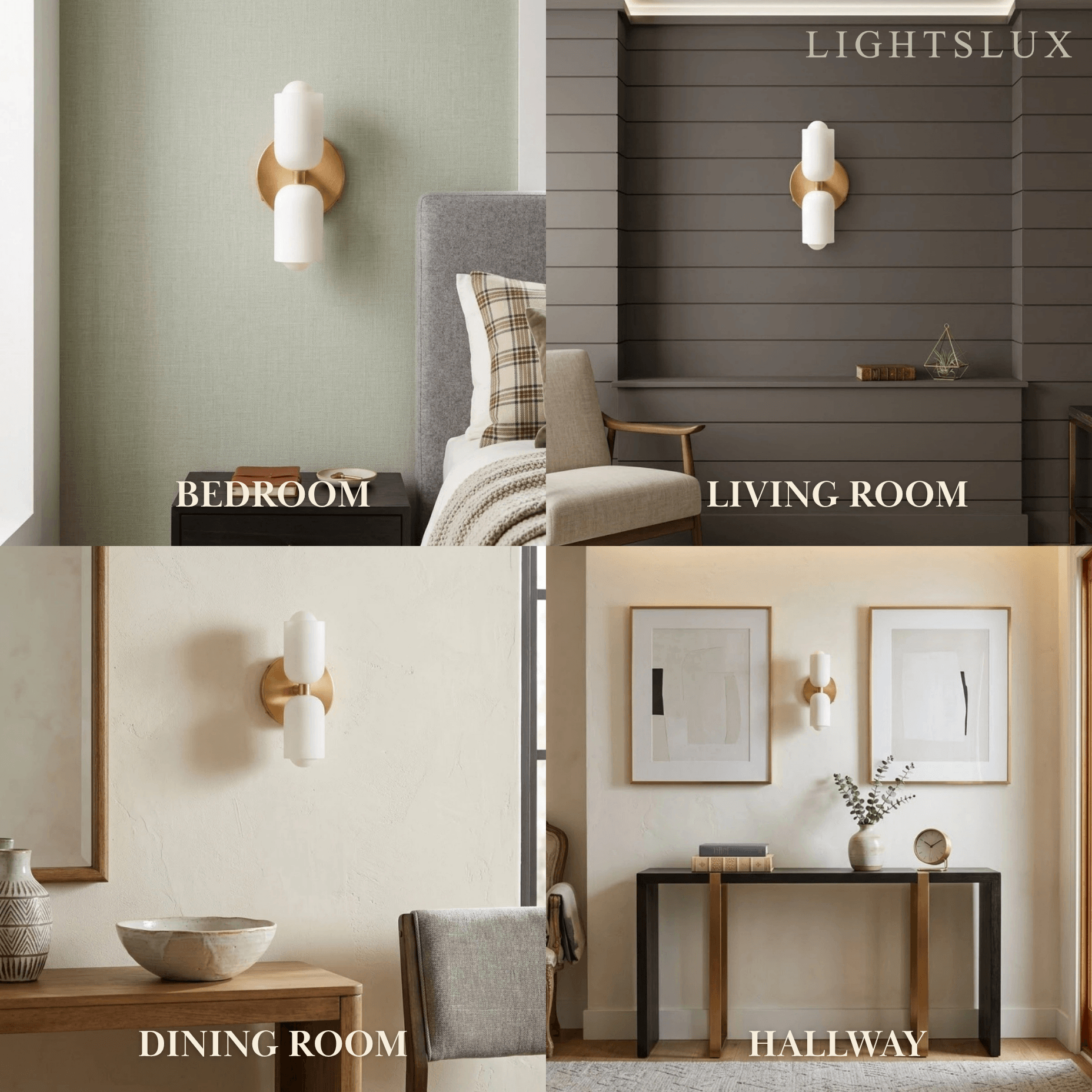 Modern LED Wall Lamp — Gold/Black/Green Metal for Bedroom/Living Room/Dining Room - Flindria