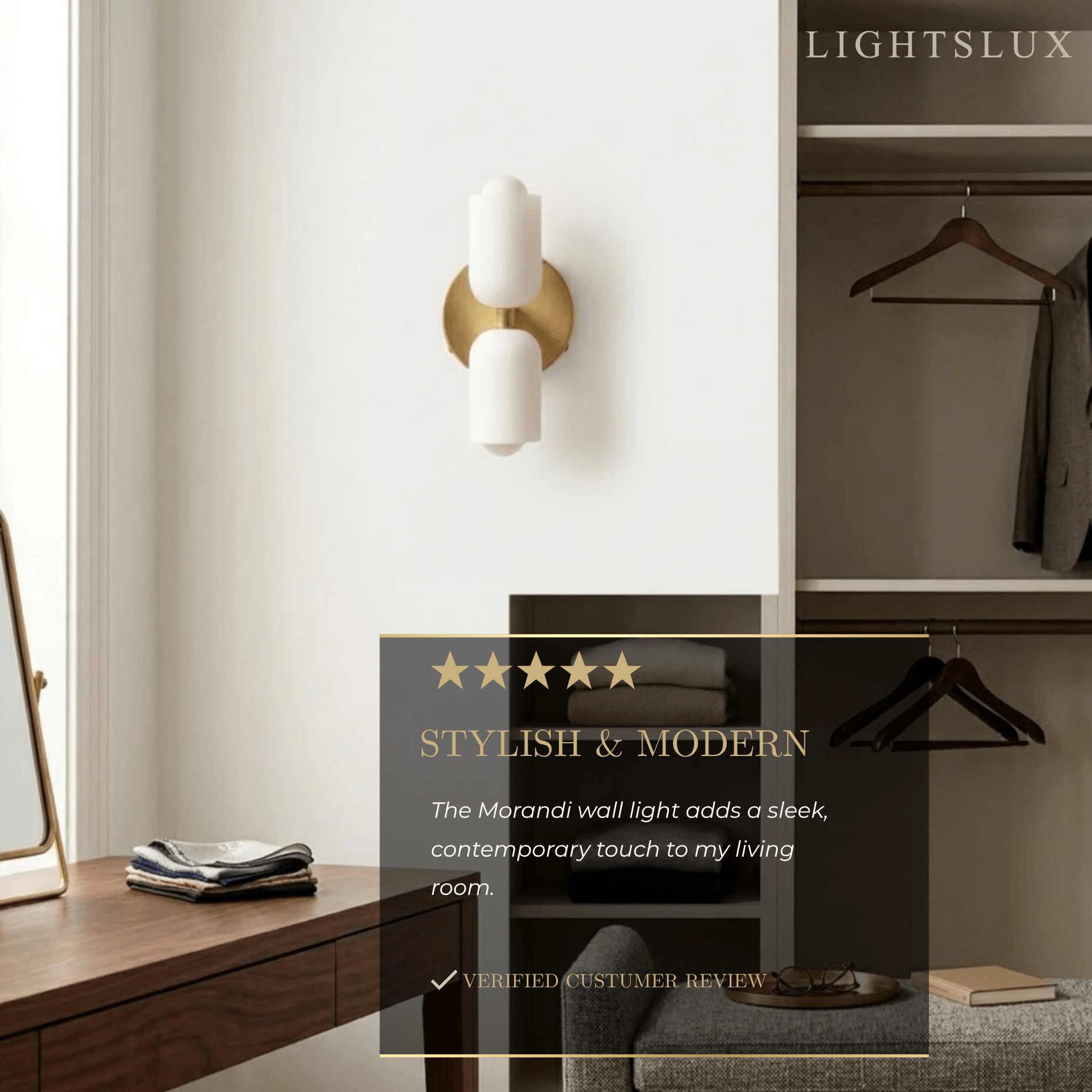 Modern LED Wall Lamp — Gold/Black/Green Metal for Bedroom/Living Room/Dining Room - Flindria