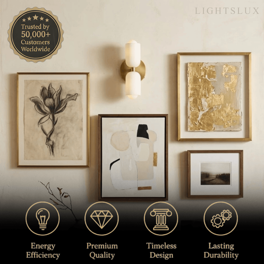 Modern LED Wall Lamp — Gold/Black/Green Metal for Bedroom/Living Room/Dining Room - Flindria