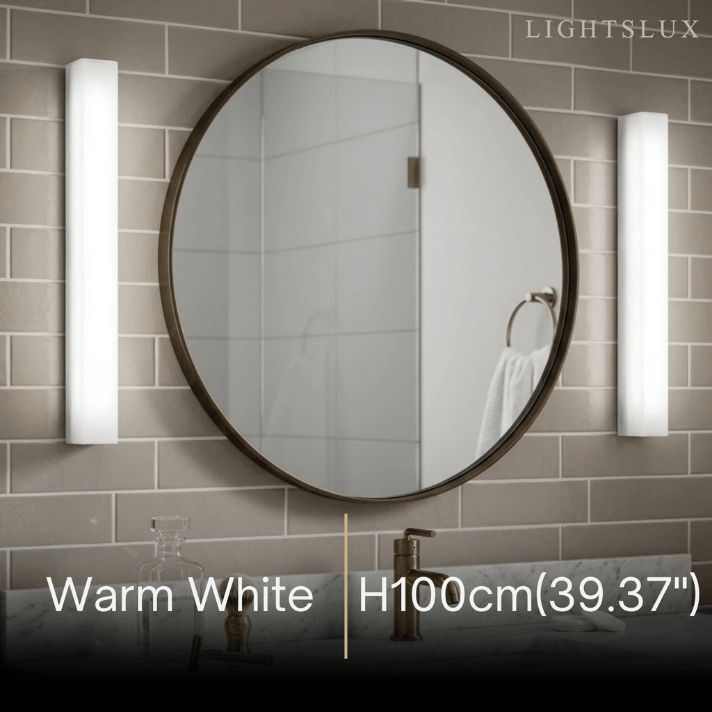 Minimalist LED Wall Lamp – White Marble Cuboid for Bedroom - Flindria
