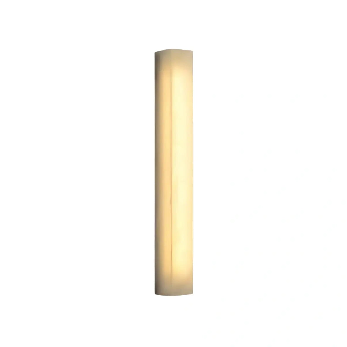 Minimalist LED Wall Lamp – White Marble Cuboid for Bedroom - Flindria