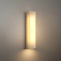 Minimalist LED Wall Lamp – White Marble Cuboid for Bedroom - Flindria