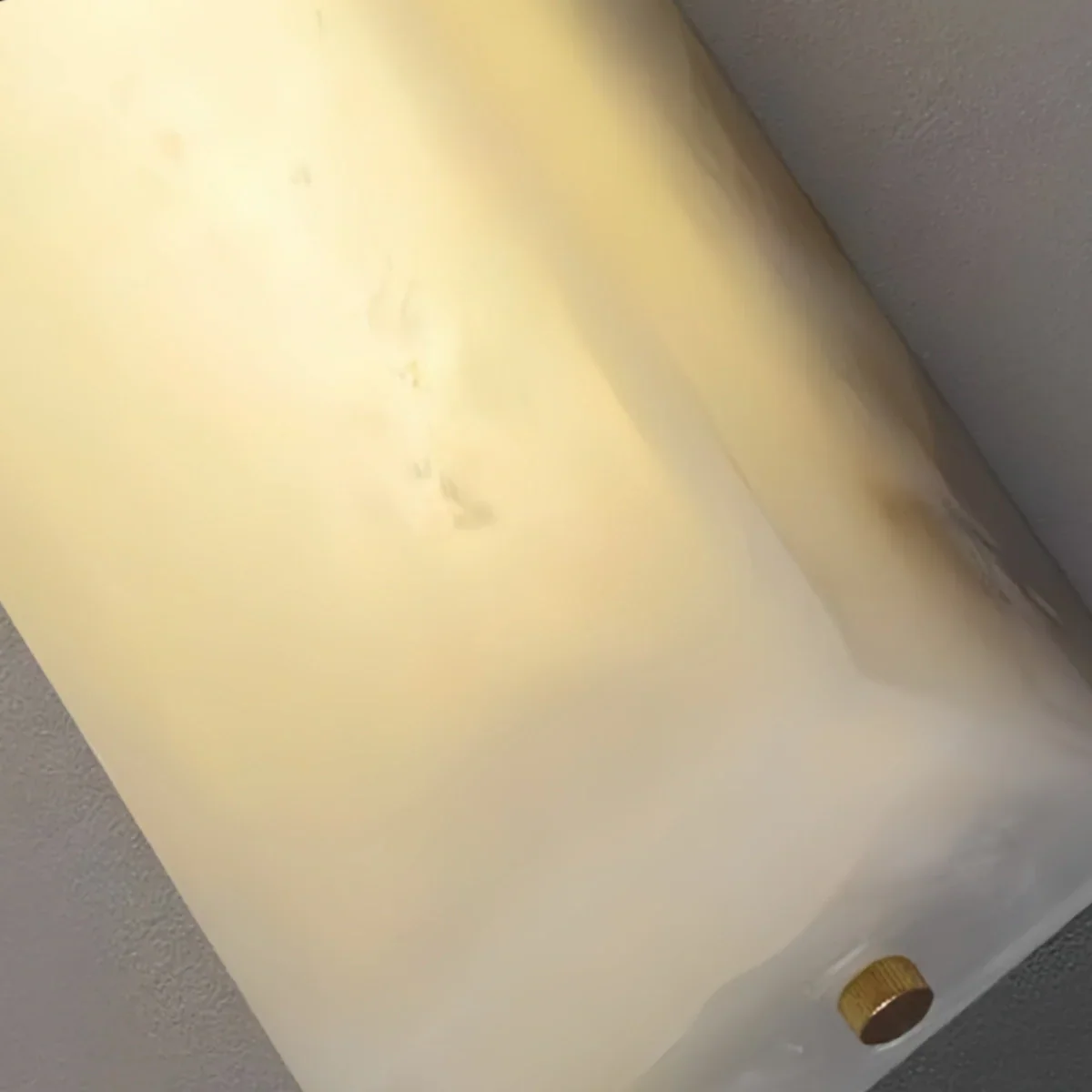 Minimalist LED Wall Lamp – White Marble Cuboid for Bedroom - Flindria