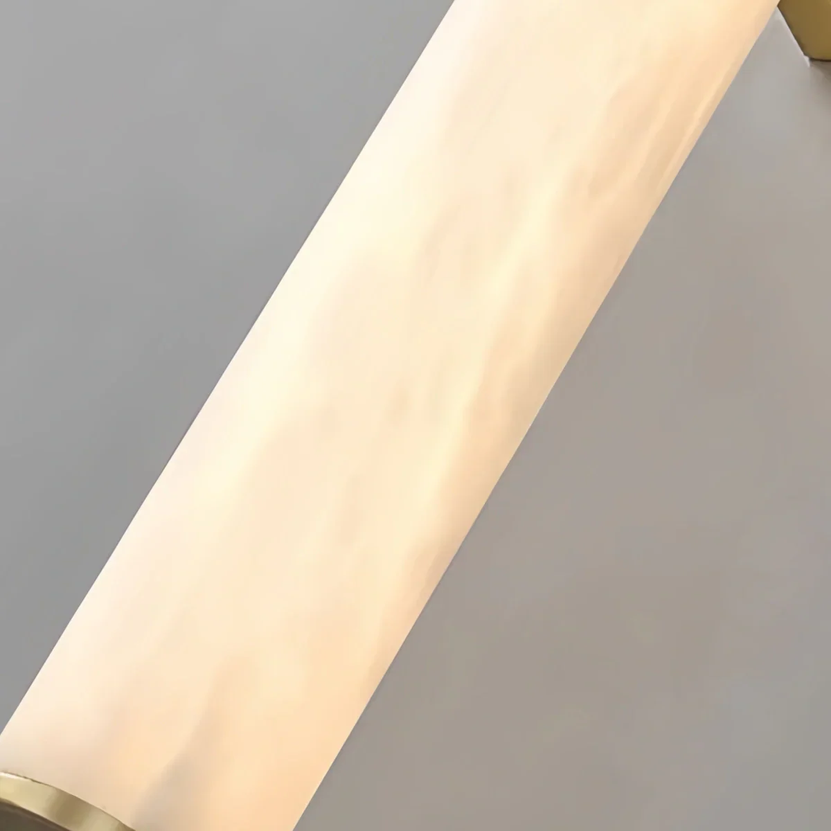 Modern Wall Lamp – Cylinder Marble Brass/Black for Living Room/ Bedroom - Flindria