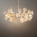 Lustre Branche Moderne – Fleurs en Verre Cuivre Argenté pour Salon / Chambre - Flindria
