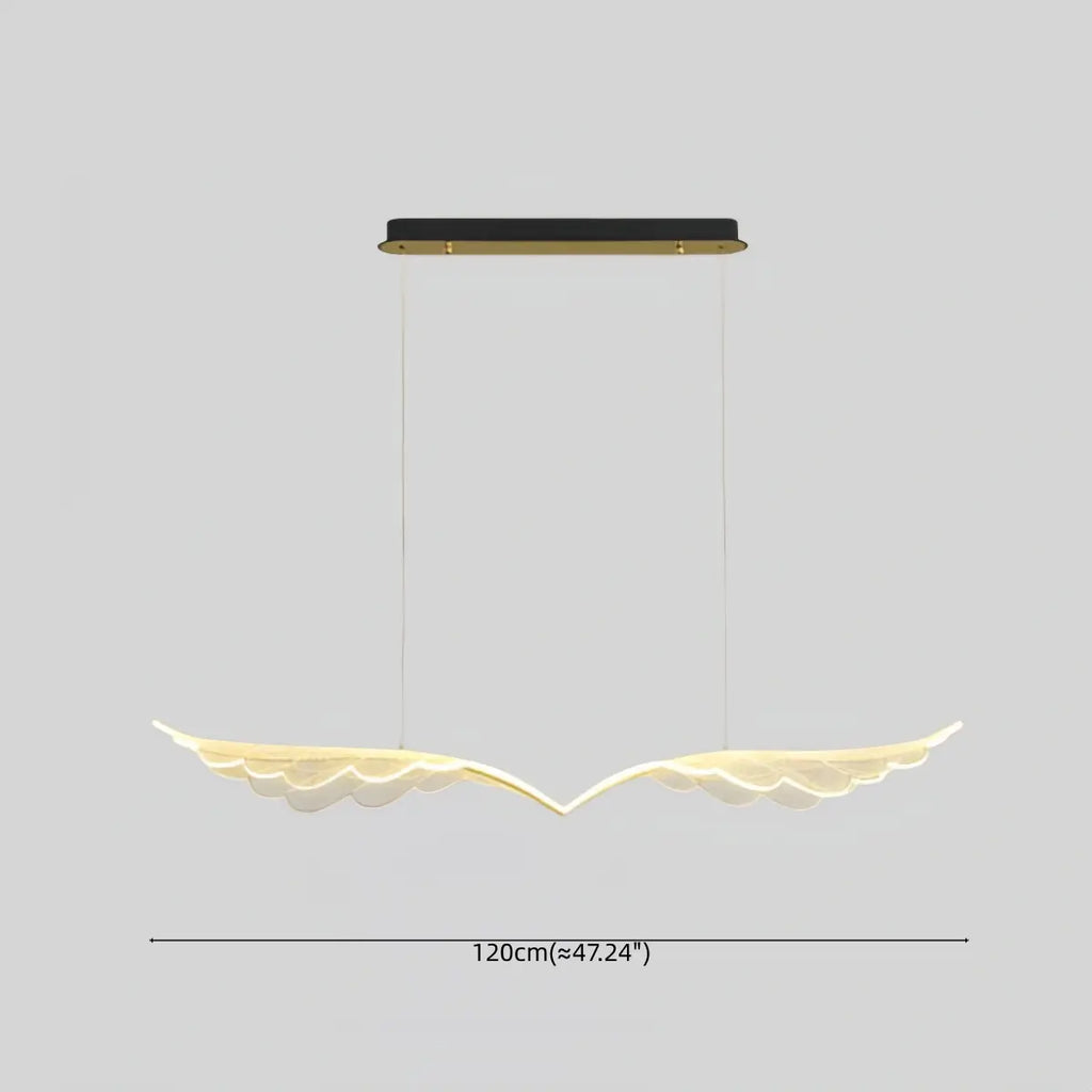 Lustre Nórdico Moderno — Metal & Acrílico Preto Dourado para Sala de Jantar - Flindria