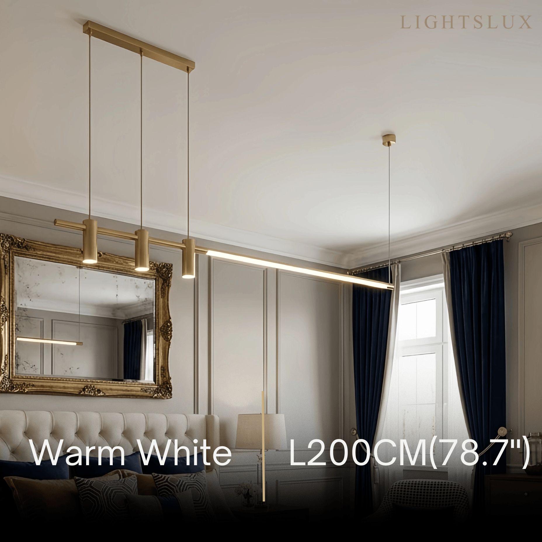 Modern Minimalist Pendant Light — Brass Gold for Dining Room - Flindria
