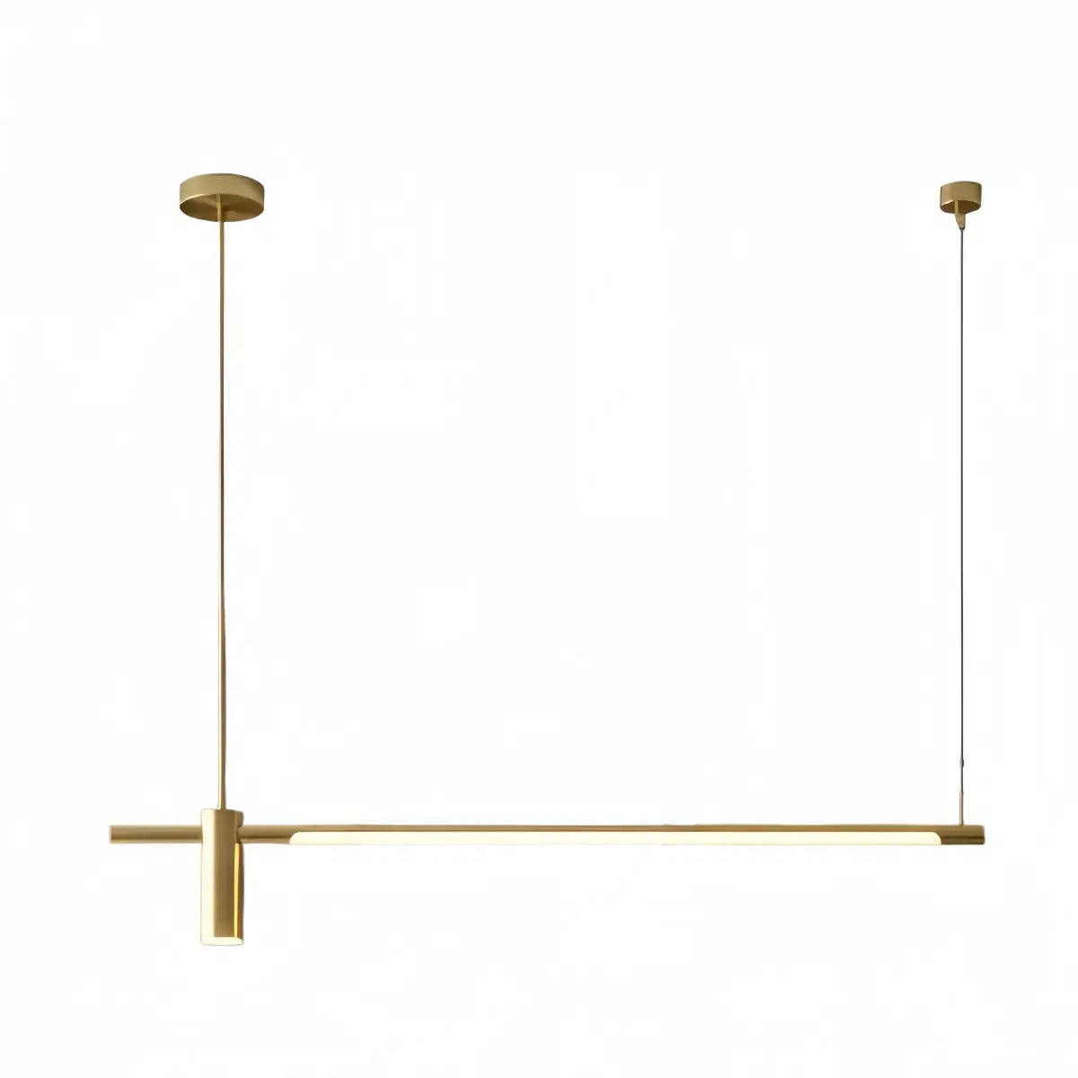 Modern Minimalist Pendant Light — Brass Gold for Dining Room - Flindria