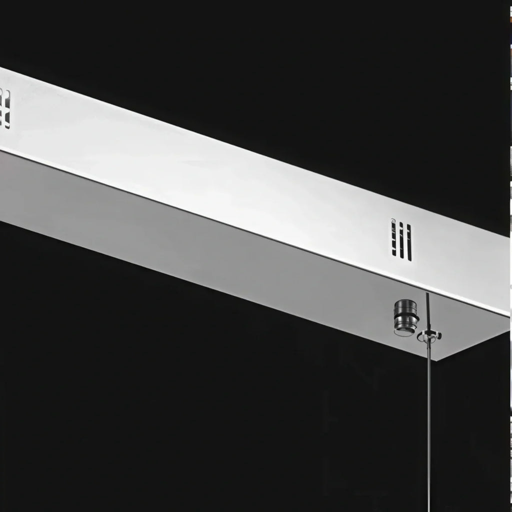 Moderne luxe hanglamp — koolstofstaal en K9 kristal helder voor eetkamer - Flindria