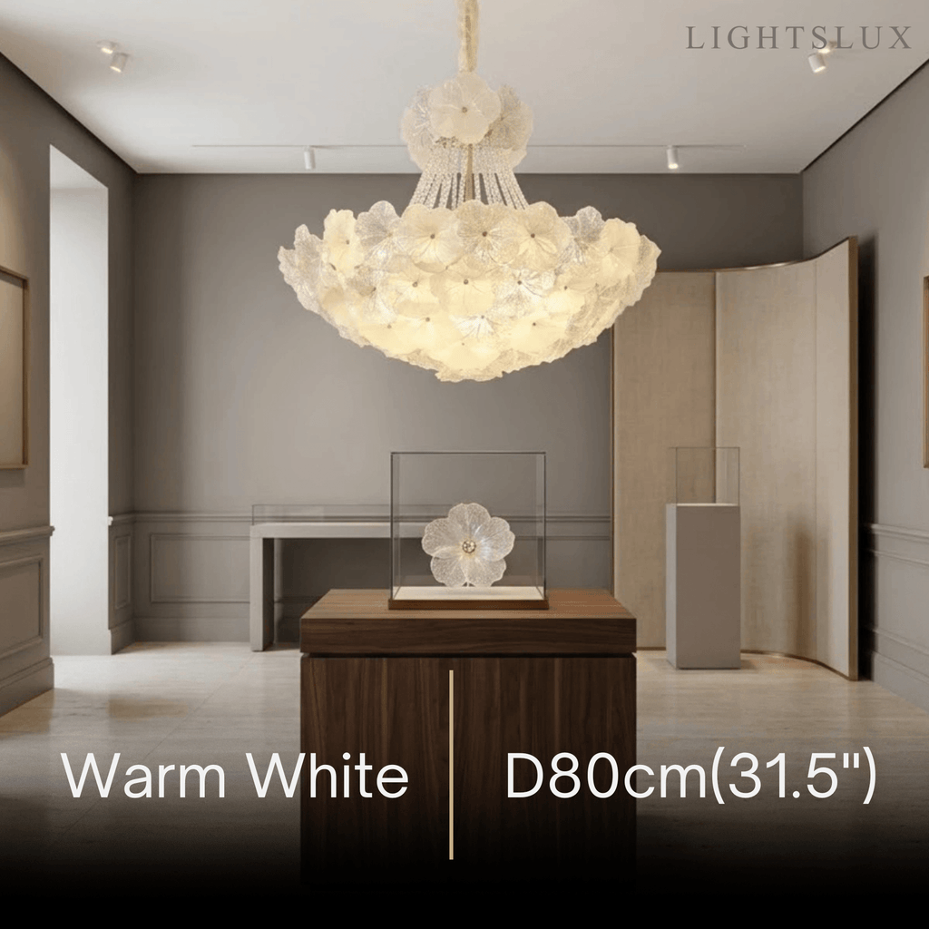Lámpara de araña de cristal elegante -- Hierro y vidrio para comedor y sala de estar - Flindria