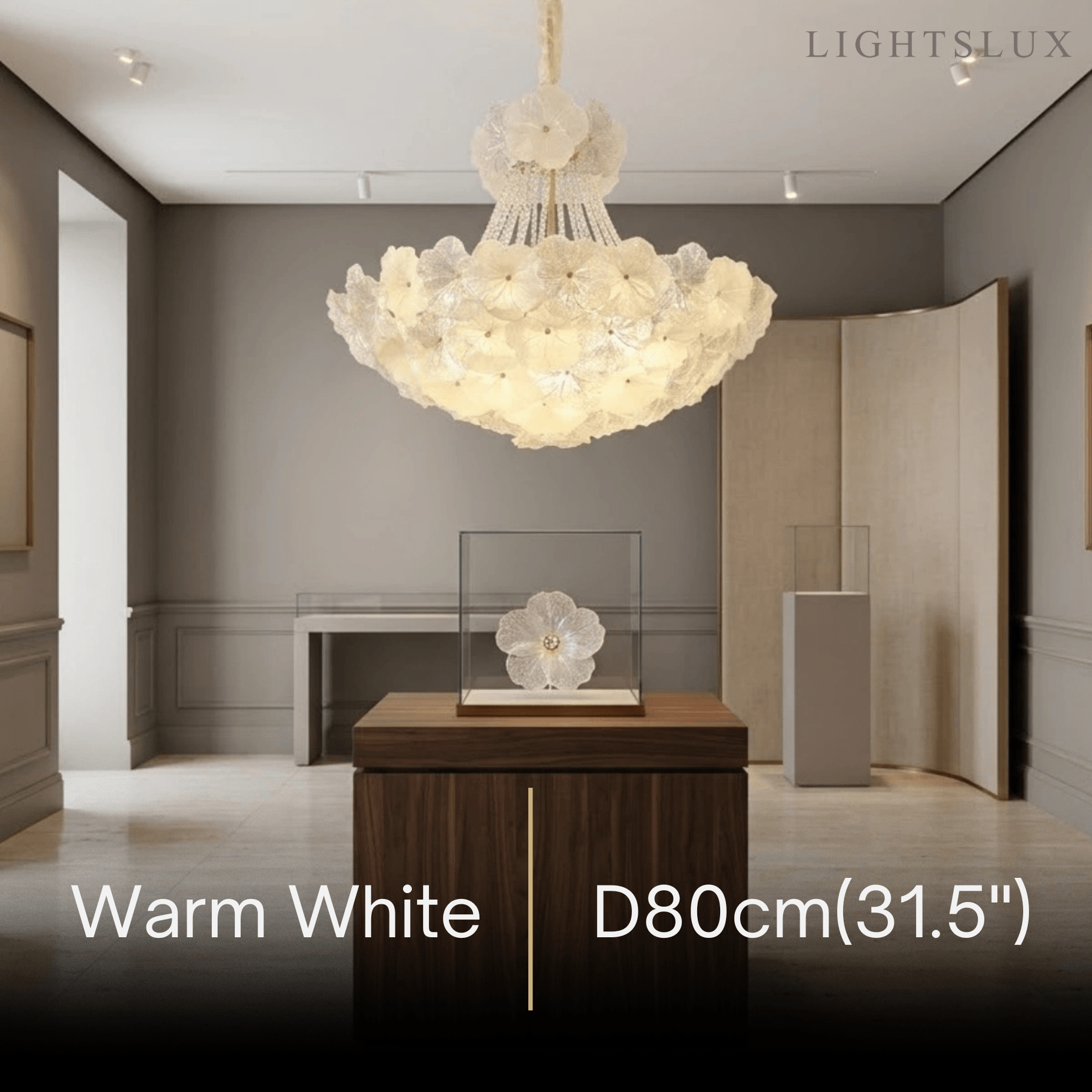 Lámpara de araña de cristal elegante -- Hierro y vidrio para comedor y sala de estar - Flindria