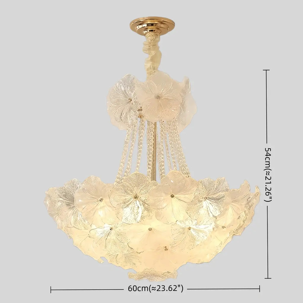 Lámpara de araña de cristal elegante -- Hierro y vidrio para comedor y sala de estar - Flindria