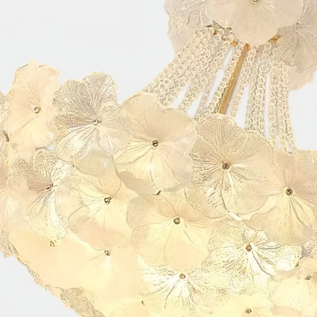 Lámpara de araña de cristal elegante -- Hierro y vidrio para comedor y sala de estar - Flindria