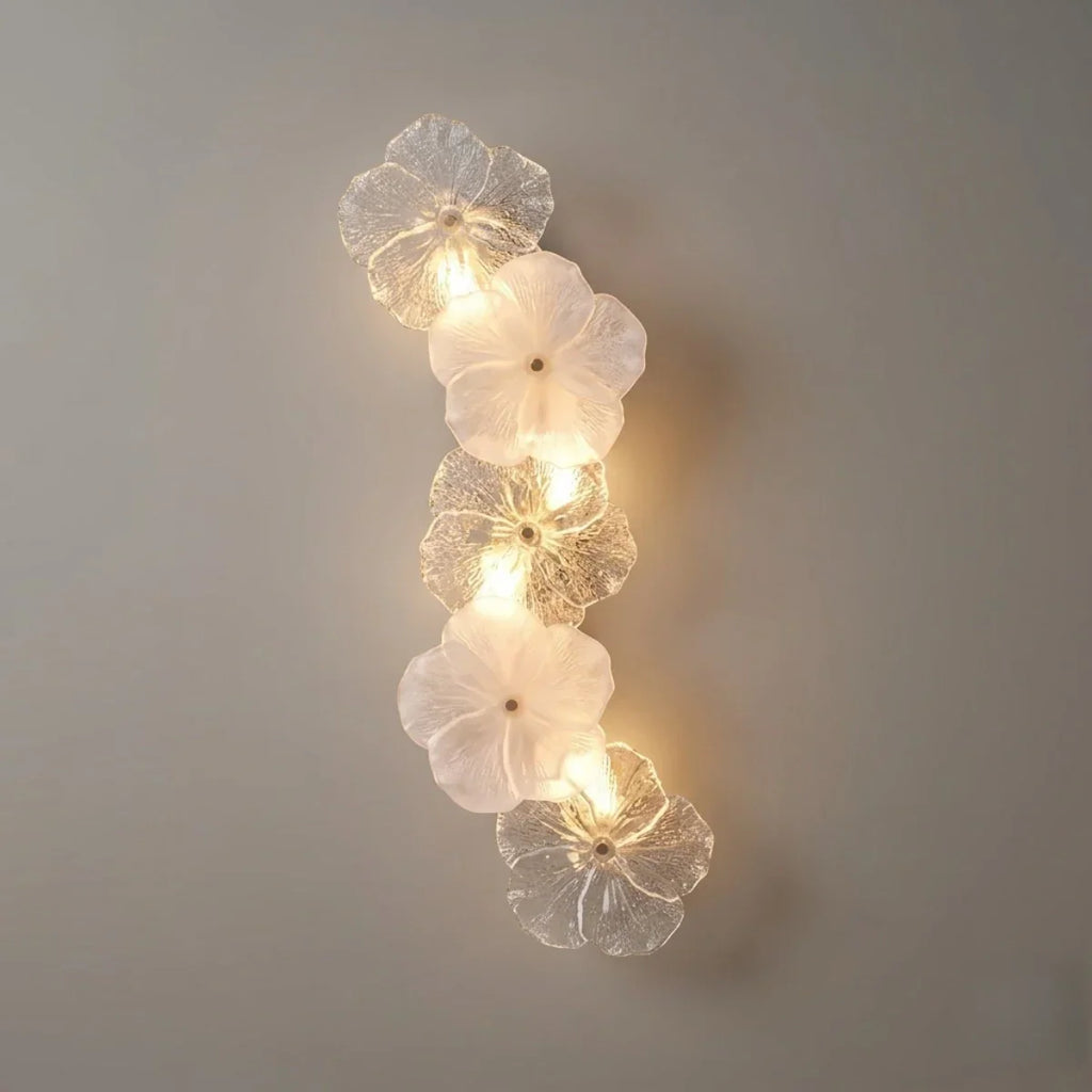 Modern Wall Lamp -- Carbon Steel & Glass White for Bedroom Living Room - Flindria