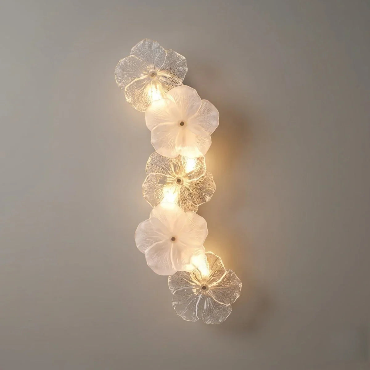 Modern Wall Lamp -- Carbon Steel & Glass White for Bedroom Living Room - Flindria