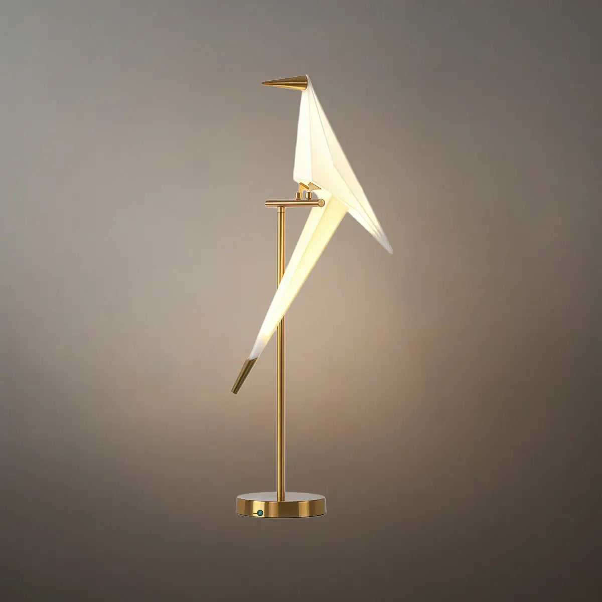 Nordic Table Lamp – Bird Crane Metal Black/Gold for Living Room / Bedroom - Flindria