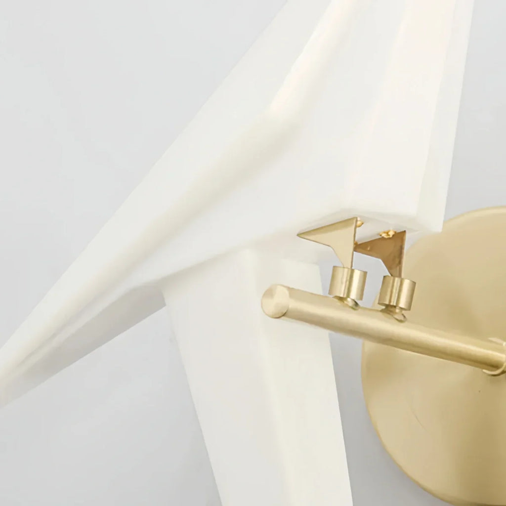 Modern Wall Lamp – Acrylic Bird Gold/White for Living Room / Bedroom - Flindria