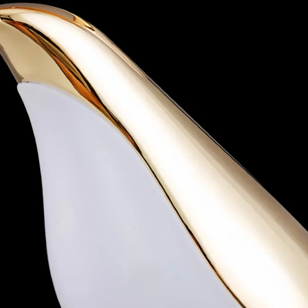 Modern Wall Lamp – Magpie Bird Black & Gold for Living Room / Bedroom - Flindria