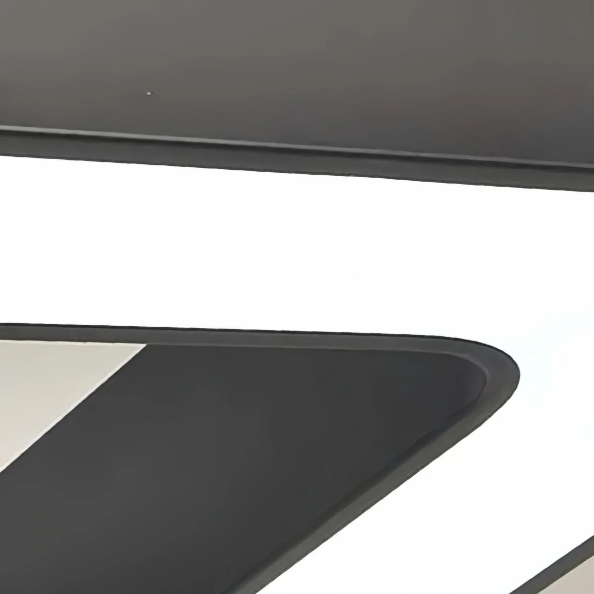 Modern Square Pendant Light -- Black Iron Acrylic for Office Meeting Room - Flindria