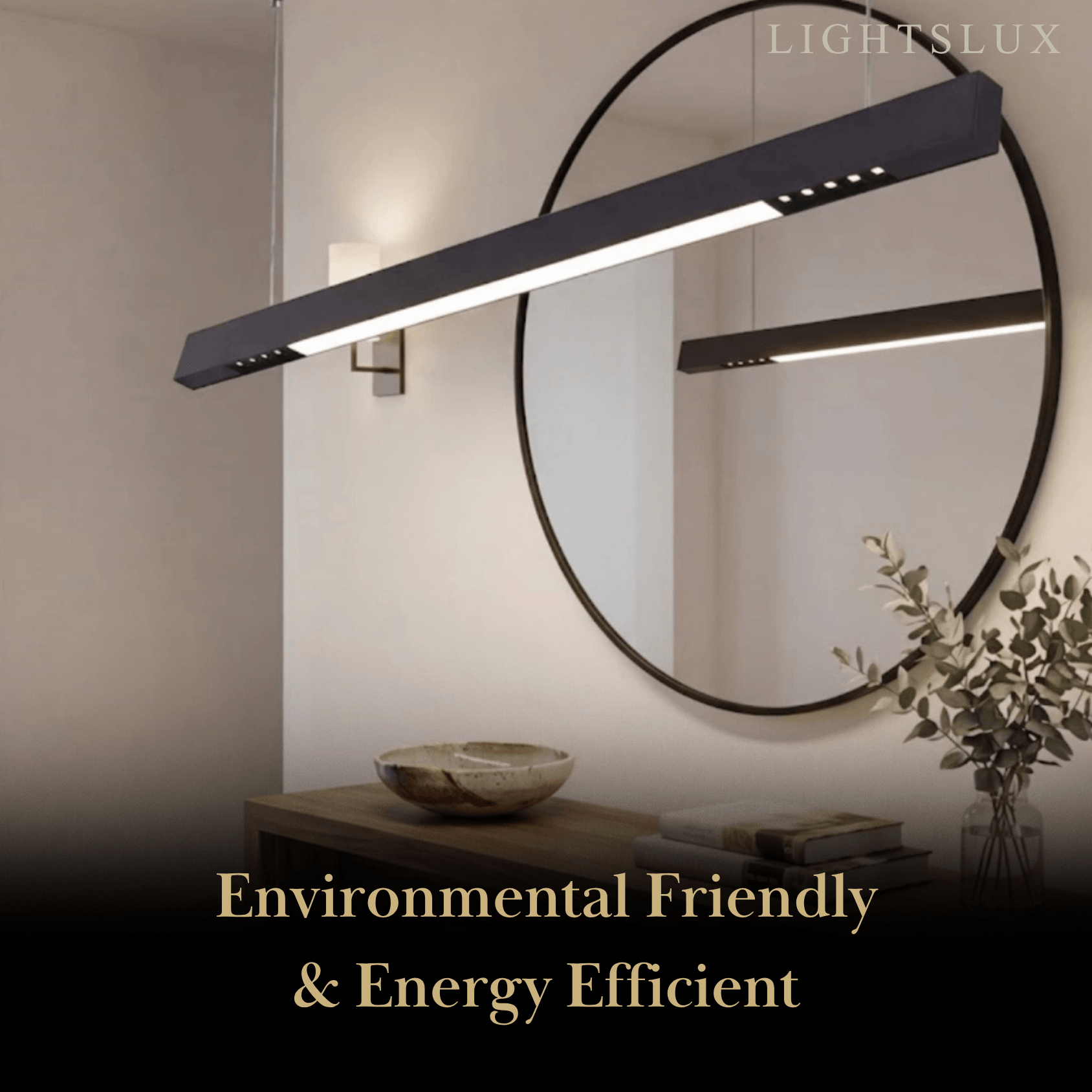 Modern Linear Pendant Light -- Aluminum PMMA Black or White for Office Meeting Room - Flindria