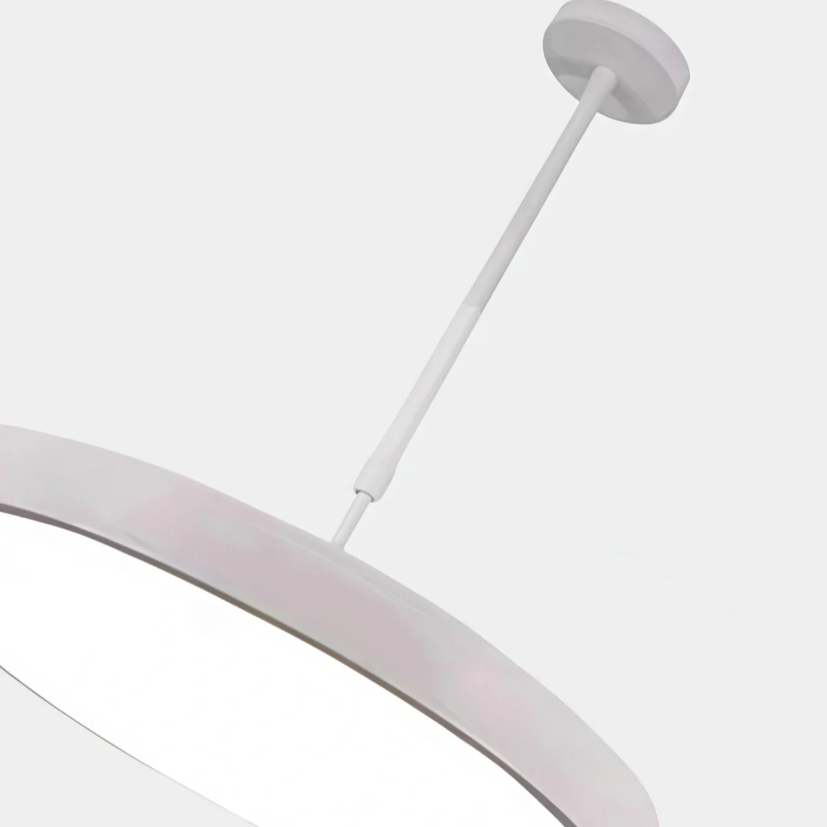 Modern Round Pendant Light -- Iron Acrylic Black or White for Office Meeting Room - Flindria