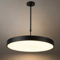 Modern Round Pendant Light -- Iron Acrylic Black or White for Office Meeting Room - Flindria
